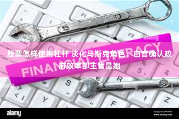 股票怎样使用杠杆 淡化马斯克角色，白宫确认政府效率部主管是她