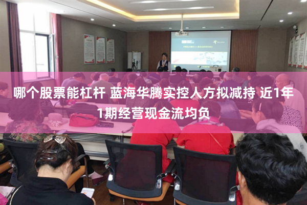 哪个股票能杠杆 蓝海华腾实控人方拟减持 近1年1期经营现金流均负