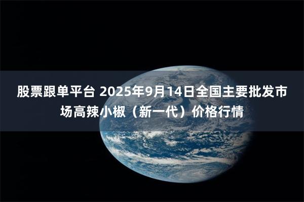 股票跟单平台 2025年9月14日全国主要批发市场高辣小椒（新一代）价格行情