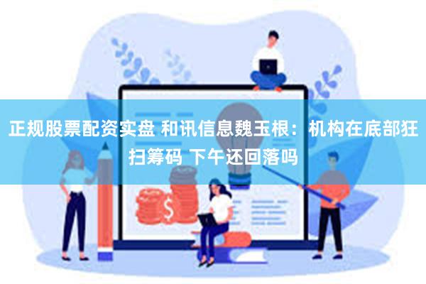 正规股票配资实盘 和讯信息魏玉根:机构在底部狂扫筹码 下午还回落吗