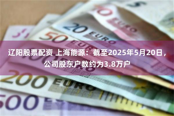 辽阳股票配资 上海能源：截至2025年5月20日，公司股东户数约为3.8万户