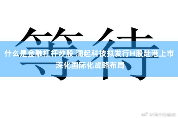 什么是金融杠杆炒股 澜起科技拟发行H股赴港上市 深化国际化战略布局