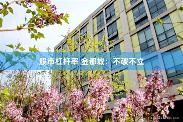 股市杠杆率 金都城：不破不立