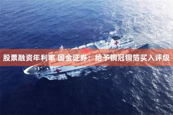 股票融资年利率 国金证券：给予铜冠铜箔买入评级