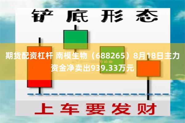 期货配资杠杆 南模生物（688265）8月18日主力资金净卖出939.33万元