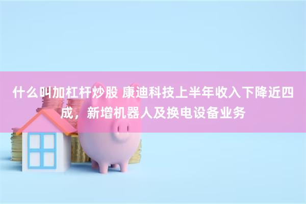 什么叫加杠杆炒股 康迪科技上半年收入下降近四成，新增机器人及换电设备业务