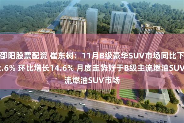邵阳股票配资 崔东树：11月B级豪华SUV市场同比下滑22.6% 环比增长14.6% 月度走势好于B级主流燃油SUV市场