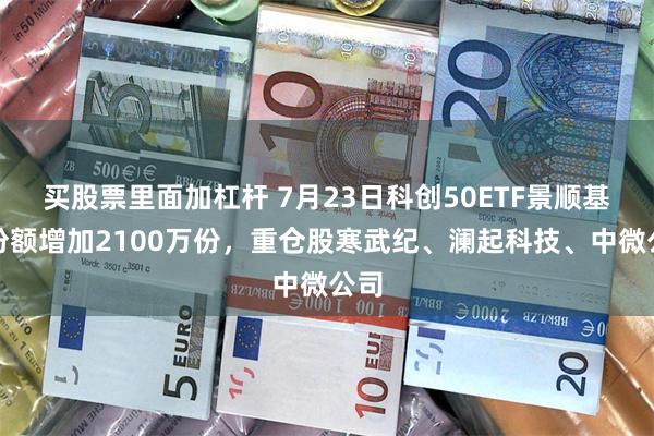 买股票里面加杠杆 7月23日科创50ETF景顺基金份额增加2100万份，重仓股寒武纪、澜起科技、中微公司