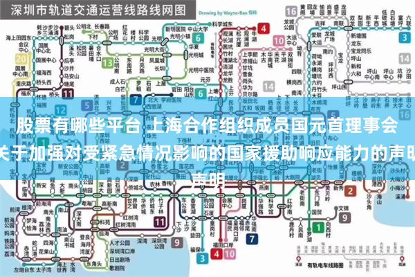 股票有哪些平台 上海合作组织成员国元首理事会关于加强对受紧急情况影响的国家援助响应能力的声明